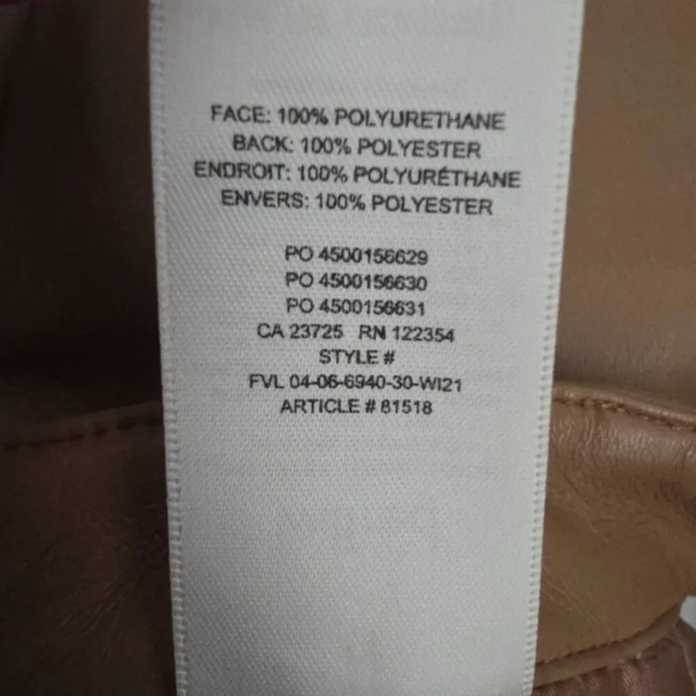 Wilfred Melina Faux Leather Cropped Straight Leg Pants 8 - Picture 12 of 14